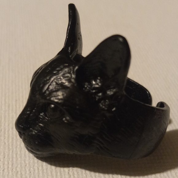 Black cat ring - Picture 9 of 11